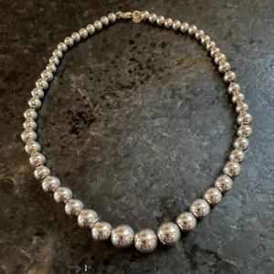 Tiffany & Co. Graduated Ball Necklace